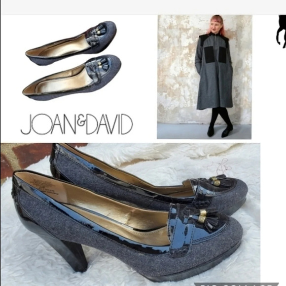 Joan & David Gray Flannel patent pumps 9.5 NWD - Picture 8 of 9